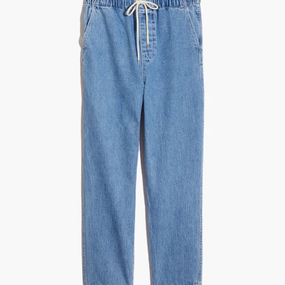 Madewell Drawstring Classic Straight Jean